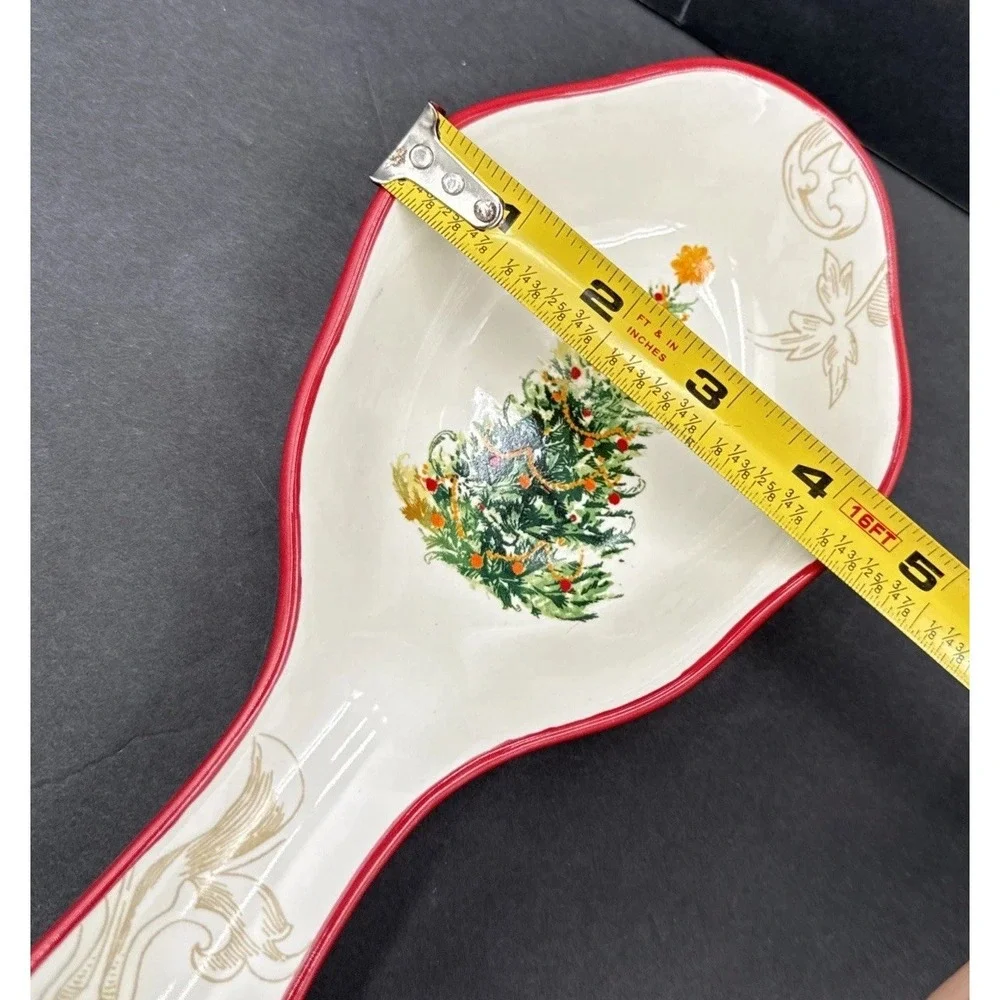 Thirty Fourth & Main Christmas Spoon Rest Large 10